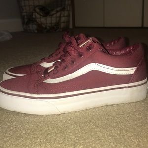 Marroon Vans